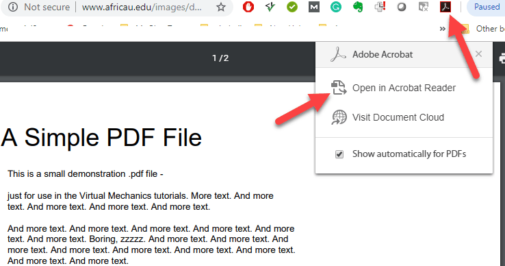 setup adobe reader as default for pdf mac